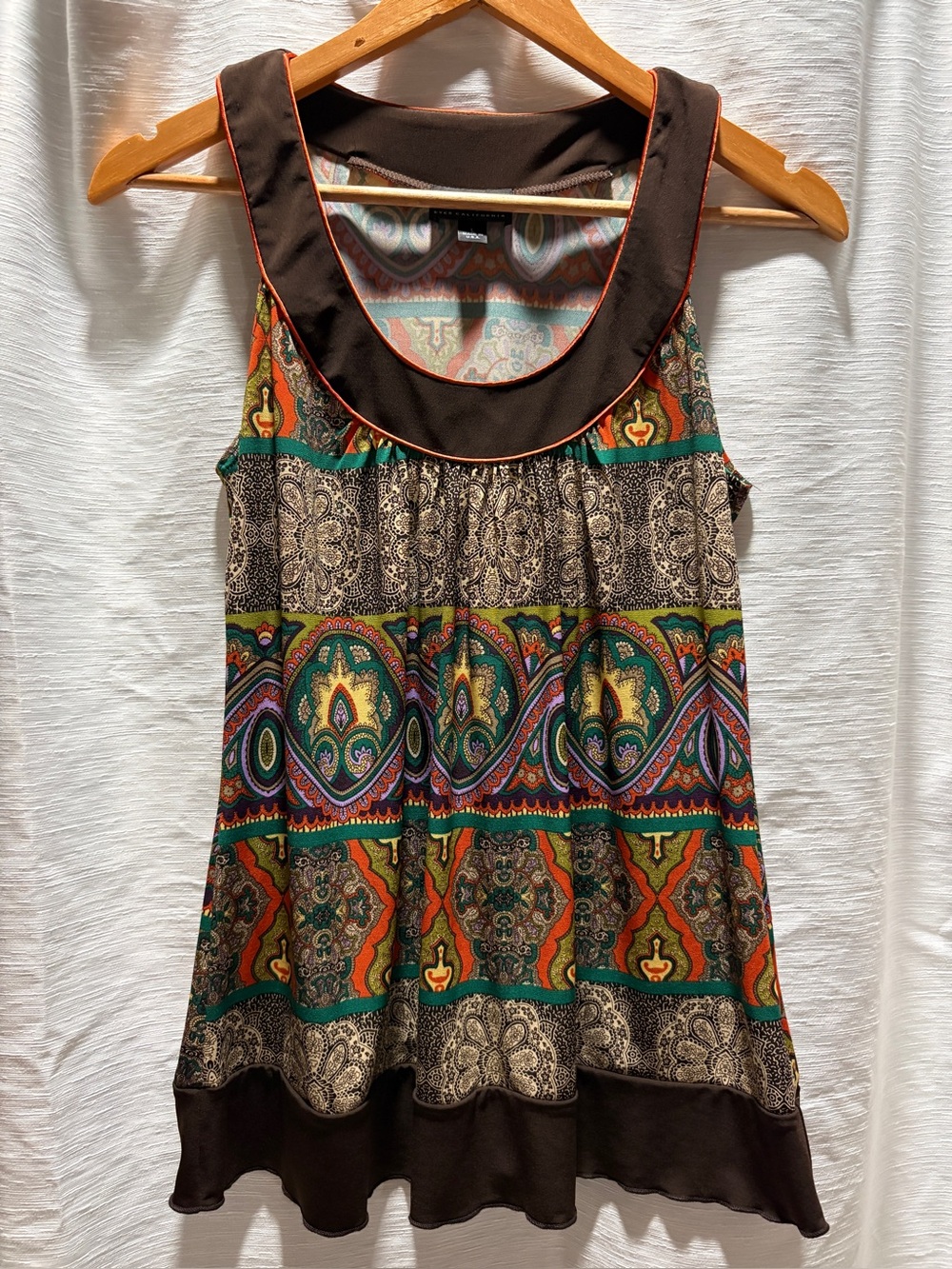 Vintage IZ Byer California Paisley Tunic Shirt Size L Made in USA – Boho Retro